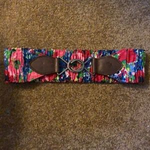 Abercrombie kids floral waist belt sz S/M